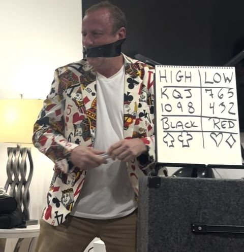 Eric Kurit performing for guests at a private celebration